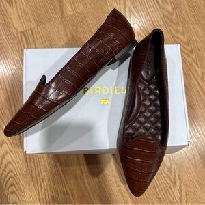 Birdies Sparrow Embossed Cognac Leather — only worn twice